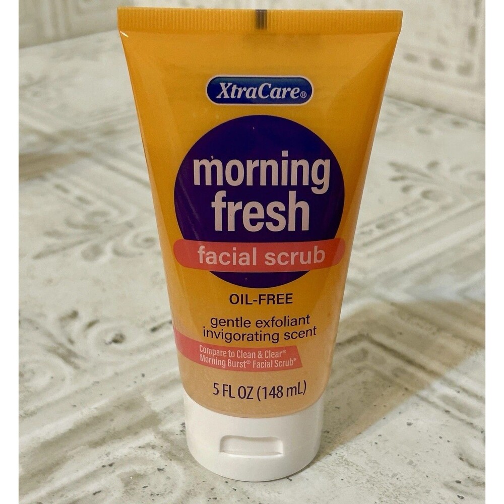 XtraCare Morning Fresh Facial Scrub Oil-Free Gentle Exfoliant Invigorating Scent